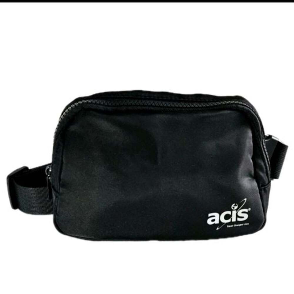 ACIS TRAVELER Waist Fanny Pack Black Travel Belt Bag Hip Travel Pouch Waist NWOT